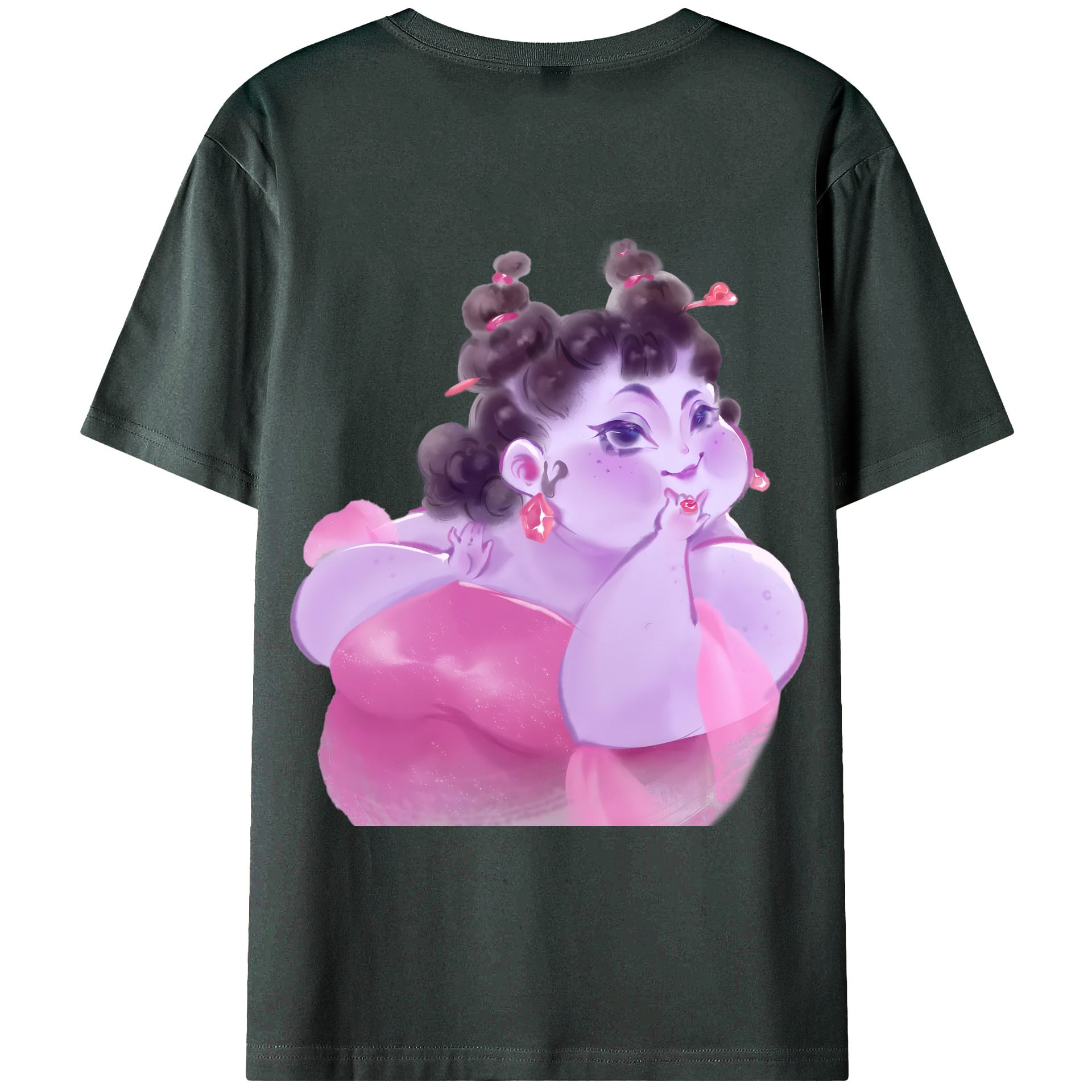 （画像用） Ne Zha 2 ナタ 魔童の大暴れ 綿100％ メンズ半袖Tシャツ（バックプリント） 通気性